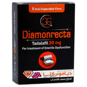 DIAMONRECTA 20 MG ( TADALAFIL ) 5 ORAL DISPERSIBLE FILMS